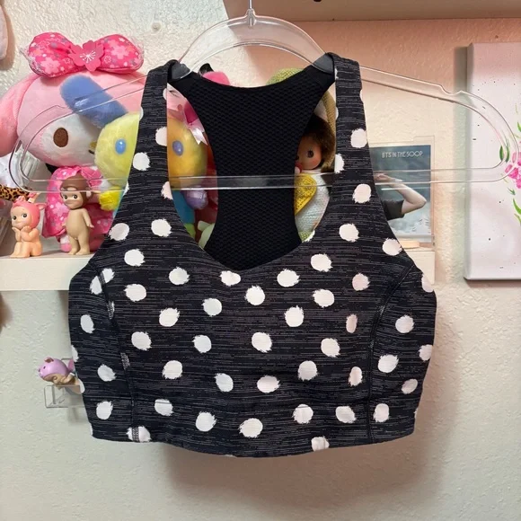 Outdoor Voices Doing Things polka dot Sports Bra Sz Small - Picture 3 of 7